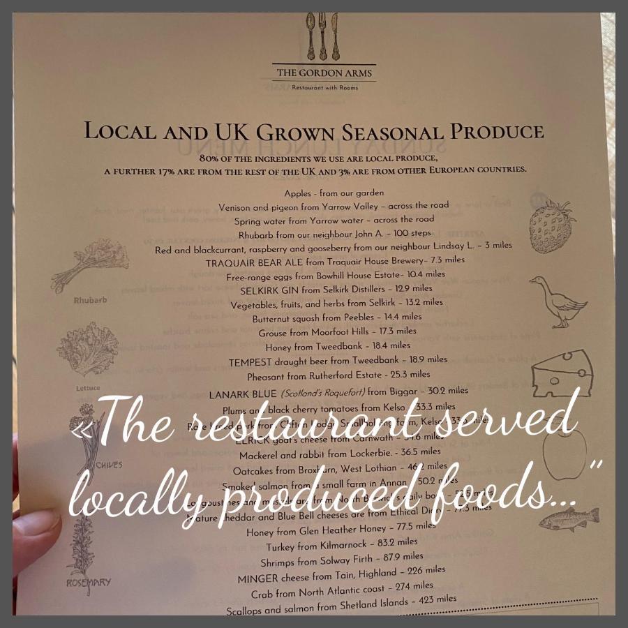 The Gordon Arms Restaurant With Rooms Yarrow Luaran gambar